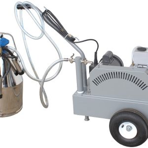 Complete Milking Package - 1 HP Electric Portable Milker w/ 1 Bucket Assembly for Cows - EZ Milking