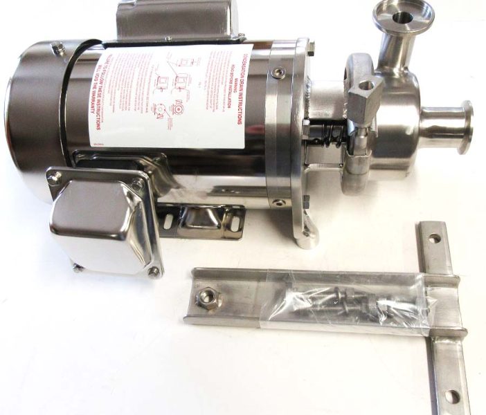 D-Style floor mount milk pump with 1 HP Sterling