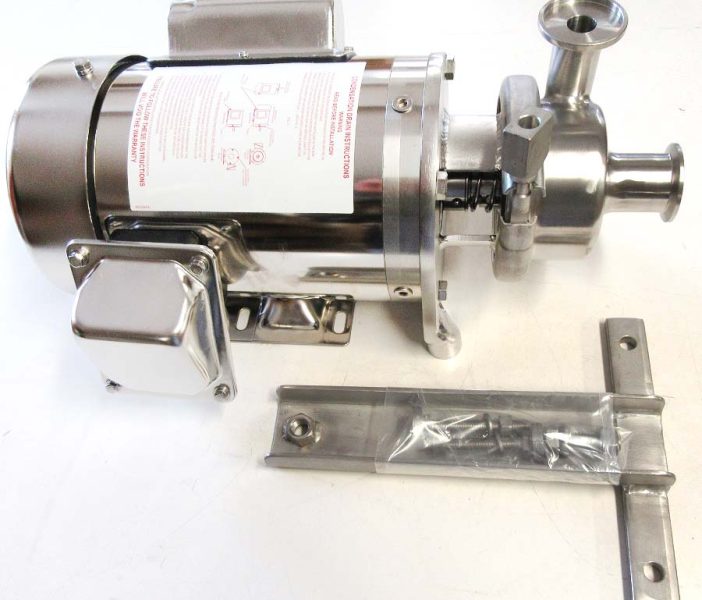 D-Style floor mount milk pump with 1.5 HP 3 phase motor