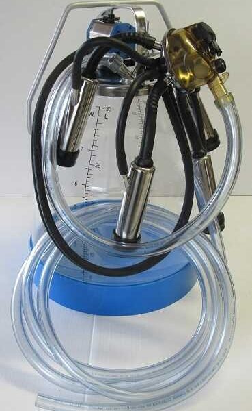 Complete Milking Package - 3 HP Gas Portable Milker w/ 1 Plastic Bucket Assembly for Cows - EZ Milking - Image 2