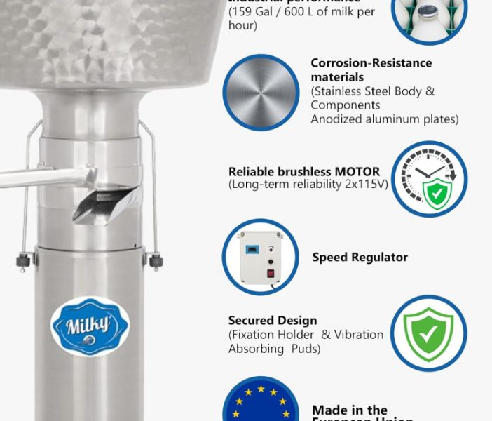 ELECTRIC CREAM SEPARATOR MILKY FJ 600 EAR "LONGLIFE" (2Х115V) - Image 2