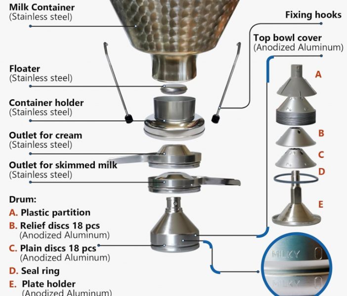 ELECTRIC CREAM SEPARATOR MILKY FJ 600 EAR "LONGLIFE" (2Х115V) - Image 3